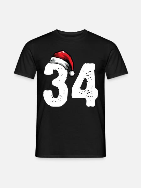 34 Numéro Noël - T-shirt homme - noir