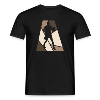 BBall Basketball Hoop - Männer T-Shirt - Schwarz - Vorne - AI Model Male 178 light (178cm)