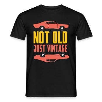 Oldtimer - Männer T-Shirt - Schwarz - Vorne - AI Model Male 178 light (178cm)
