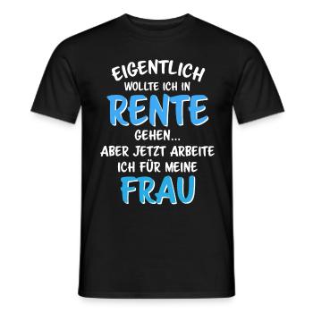 lustiges Geschenk Rente Ruhestand Pension Opa Papa - Männer T-Shirt - Schwarz - Vorne - AI Model Male 178 light (178cm)