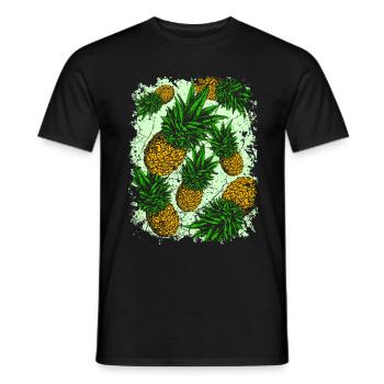 ananas - T-shirt homme - noir - Devant - AI Model Male 178 light (178cm)