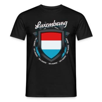 Luxembourg - T-shirt homme - noir - Devant - AI Model Male 178 light (178cm)