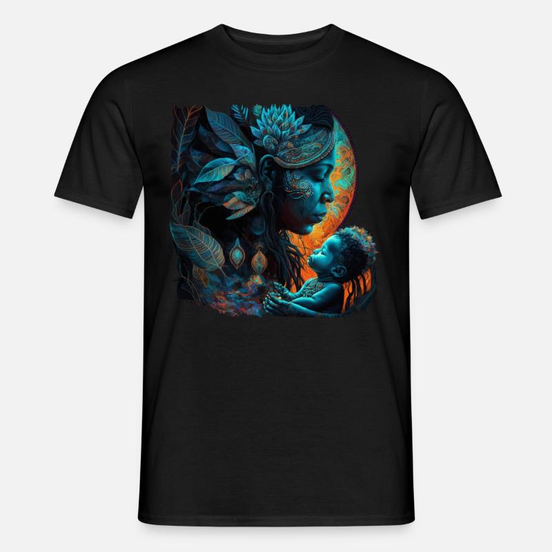Mutter und Tochter Fantasy Geschenk - Männer T-Shirt - Schwarz