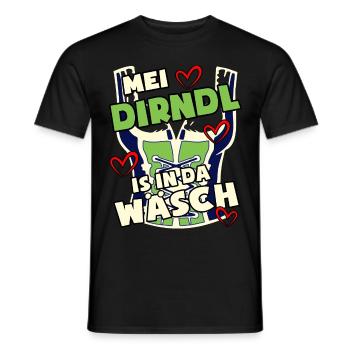 Dirndl Bayern Volksfest - Männer T-Shirt - Schwarz - Vorne - AI Model Male 178 light (178cm)