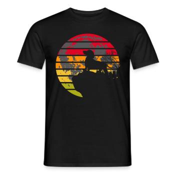 Dackel - Männer T-Shirt - Schwarz - Vorne - AI Model Male 178 light (178cm)