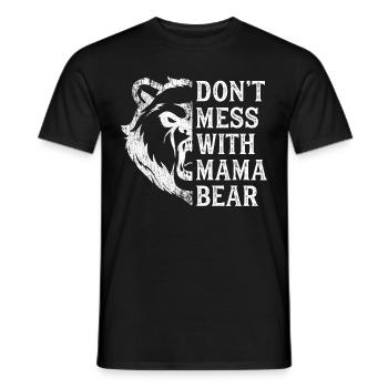 Mama Bear - Männer T-Shirt - Schwarz - Vorne - AI Model Male 178 light (178cm)