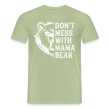 Mama Bear - Männer T-Shirt - Sage - Vorne - AI Model Male 178 light (178cm)