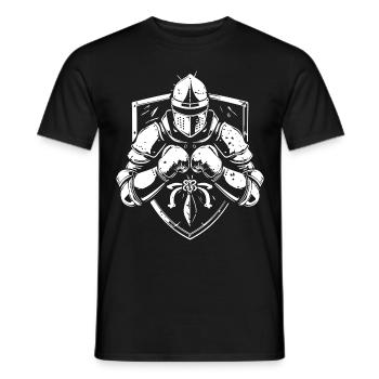 Chevalier boxeur combattant - T-shirt homme - noir - Devant - AI Model Male 178 light (178cm)