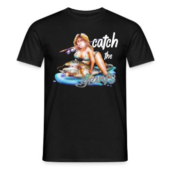 Catch the Giants - Männer T-Shirt - Schwarz - Vorne - AI Model Male 178 light (178cm)