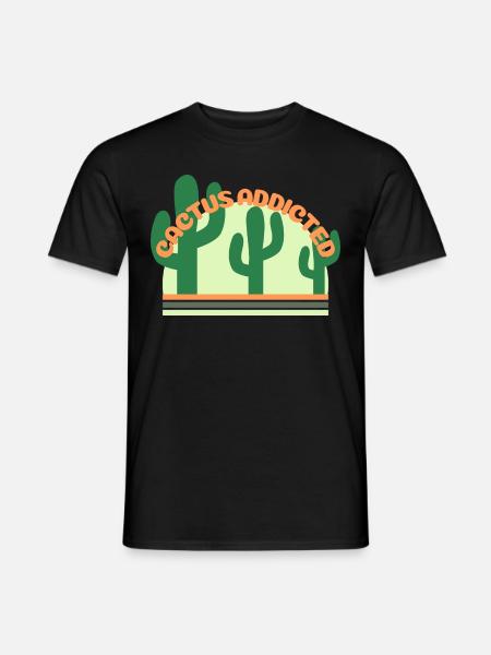 Cactus saying - Men's T-Shirt - black