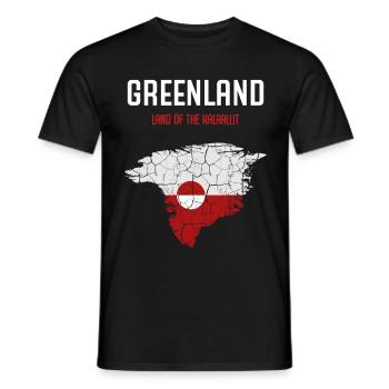 Greenland - Men's T-Shirt - black - Front - AI Model Male 178 light (178cm)