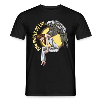 Angel - Men's T-Shirt - black - Front - AI Model Male 178 light (178cm)