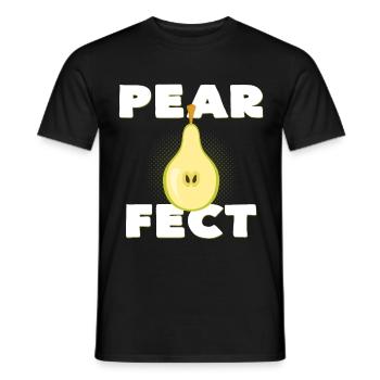 poire - T-shirt homme - noir - Devant - AI Model Male 178 light (178cm)