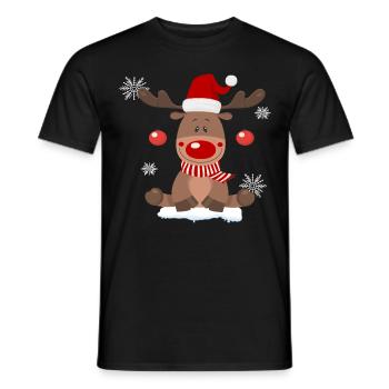 Rennes Noël Noël Noël - T-shirt homme - noir - Devant - AI Model Male 178 light (178cm)