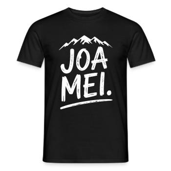 Joa Mei Bayerischer Sarkasmus Dialekt Egal Bayern - Männer T-Shirt - Schwarz - Vorne - AI Model Male 178 light (178cm)