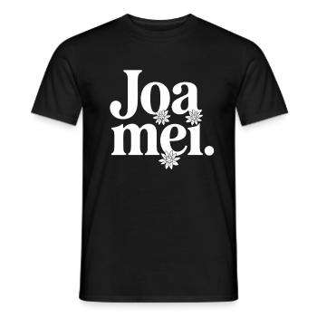 Joa Mei Bayerischer Sarkasmus Dialekt Egal Bayern - Männer T-Shirt - Schwarz - Vorne - AI Model Male 178 light (178cm)