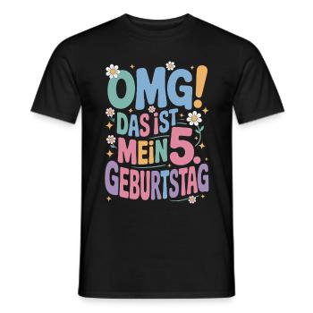 5. Geburtstag Mädchen Das Ist Mein 5. Geburtstag - Männer T-Shirt - Schwarz - Vorne - AI Model Male 178 light (178cm)