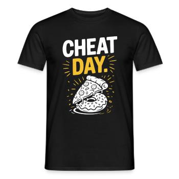 Cheat Day Fitness Genuss Pause Training Workout - Männer T-Shirt - Schwarz - Vorne - AI Model Male 178 light (178cm)