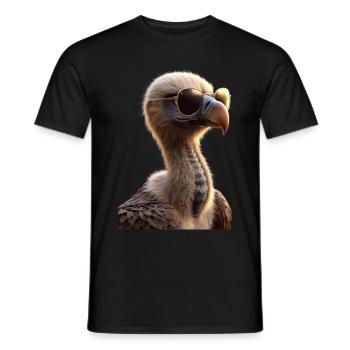 Vautour Oiseau de proie Vautour Vautour mignon Vautour - T-shirt homme - noir - Devant - AI Model Male 178 light (178cm)