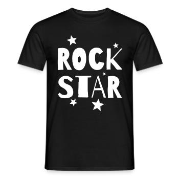Rock Star - T-shirt homme - noir - Devant - AI Model Male 178 light (178cm)