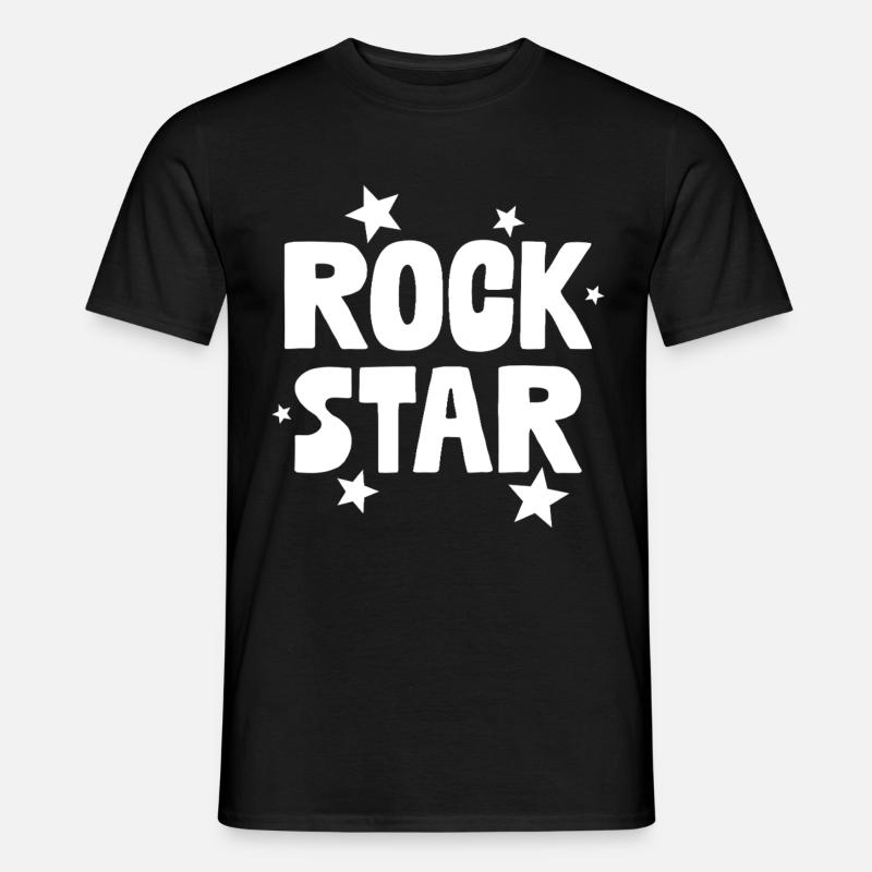 Rock Star - Männer T-Shirt - Schwarz