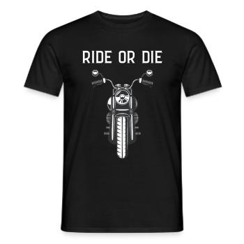 Rouler ou mourir - T-shirt homme - noir - Devant - AI Model Male 178 light (178cm)
