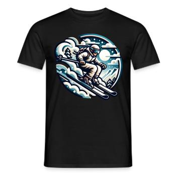 Ski - T-shirt homme - noir - Devant - AI Model Male 178 light (178cm)