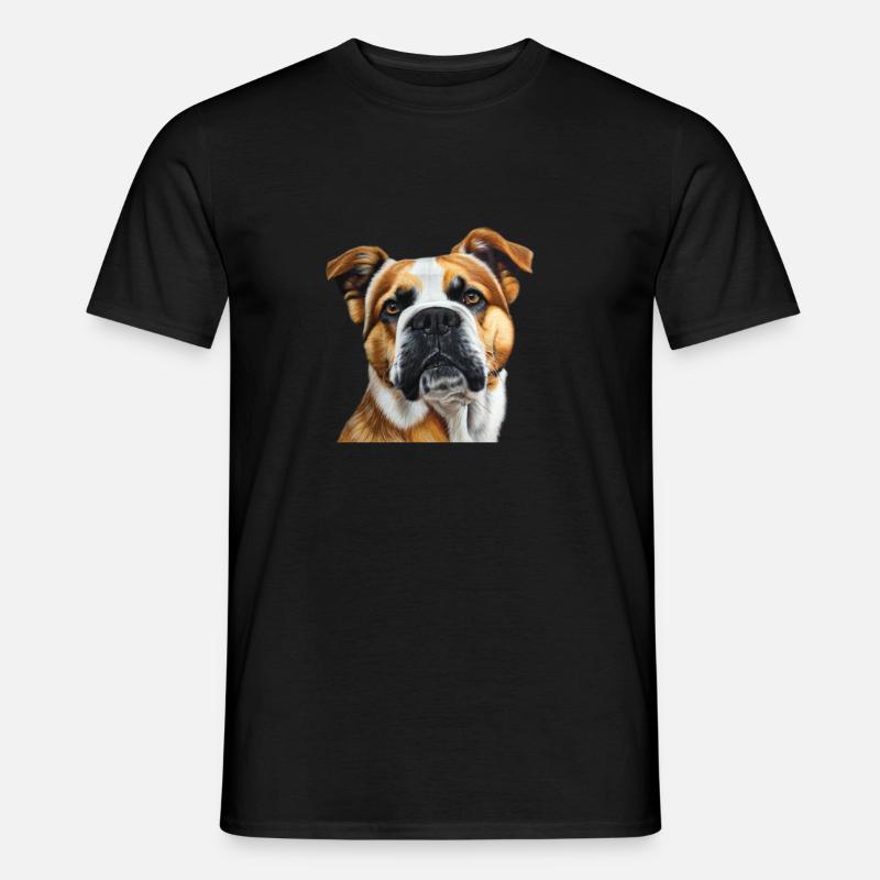 Hund - Männer T-Shirt - Schwarz