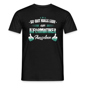 Informatiker Programmierer Informatik Spruch - Männer T-Shirt - Schwarz - Vorne - AI Model Male 178 light (178cm)