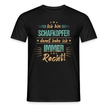 Schafkopfen Schafkopf Kartenspiel Spruch - Männer T-Shirt - Schwarz - Vorne - AI Model Male 178 light (178cm)