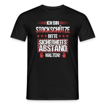 Stockschießen Eisstockschießen Eisstock Spruch - Männer T-Shirt - Schwarz - Vorne - AI Model Male 178 light (178cm)