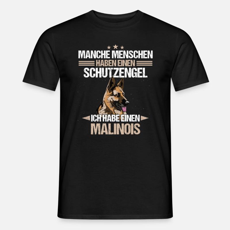 Malinois Hund Hundehalter - Männer T-Shirt - Schwarz