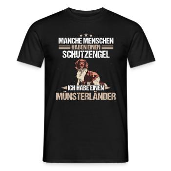 Münsterländer Hund Hundehalter - Männer T-Shirt - Schwarz - Vorne - AI Model Male 178 light (178cm)