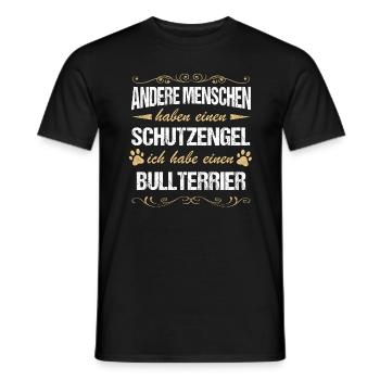 Bullterrier Hund Hundehalter - Männer T-Shirt - Schwarz - Vorne - AI Model Male 178 light (178cm)