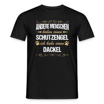 Dackel Dachshund Hund Hundehalter - Männer T-Shirt - Schwarz - Vorne - AI Model Male 178 light (178cm)
