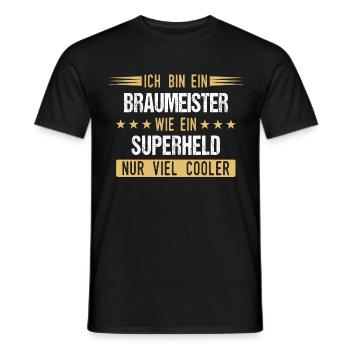 Braumeister Brauerei Bier Beruf Spruch - Männer T-Shirt - Schwarz - Vorne - AI Model Male 178 light (178cm)