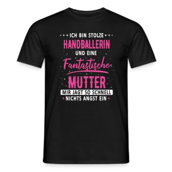 Handball Handballerin Handballspieler Spruch - Männer T-Shirt - Schwarz - Vorne - AI Model Male 178 light (178cm)