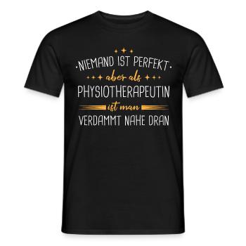 Physiotherapeut Physio Praxis Physiotherapie - Männer T-Shirt - Schwarz - Vorne - AI Model Male 178 light (178cm)
