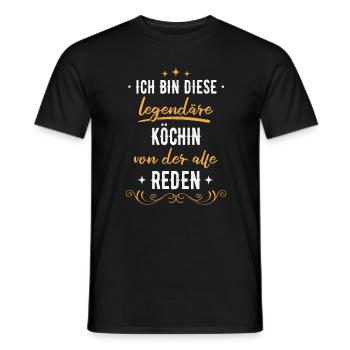 Koch Köchin Chefkoch kochen Küche Beruf Spruch - Männer T-Shirt - Schwarz - Vorne - AI Model Male 178 light (178cm)