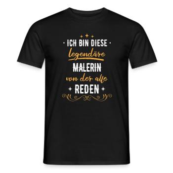 Maler Malermeister malen Lackierer Beruf Spruch - Männer T-Shirt - Schwarz - Vorne - AI Model Male 178 light (178cm)