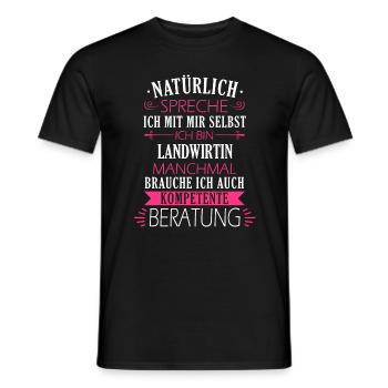 Landwirt Bauer Bauernhof Landwirtin Beruf Spruch - Männer T-Shirt - Schwarz - Vorne - AI Model Male 178 light (178cm)
