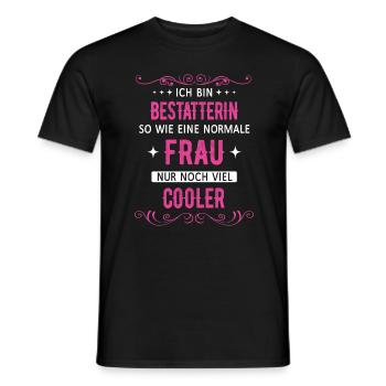 Bestatter Bestatterin Bestatten Beruf Spruch - Männer T-Shirt - Schwarz - Vorne - AI Model Male 178 light (178cm)