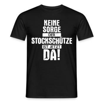 Stockschießen Eisstockschießen Eisstock Spruch - Männer T-Shirt - Schwarz - Vorne - AI Model Male 178 light (178cm)