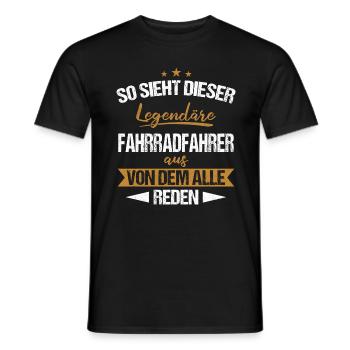 Fahrrad Mountainbike Radsport Fahrradfahrer Spruch - Männer T-Shirt - Schwarz - Vorne - AI Model Male 178 light (178cm)