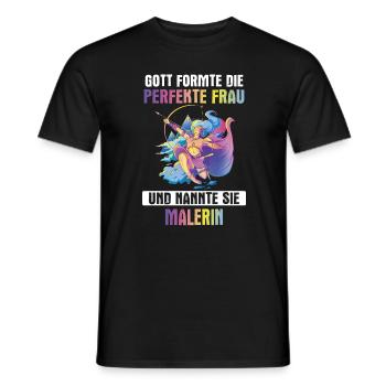 Maler Malermeister malen Lackierer Beruf Spruch - Männer T-Shirt - Schwarz - Vorne - AI Model Male 178 light (178cm)