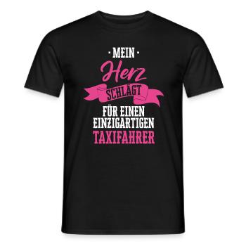 Taxifahrer Taxi Chauffeur Spruch - Männer T-Shirt - Schwarz - Vorne - AI Model Male 178 light (178cm)