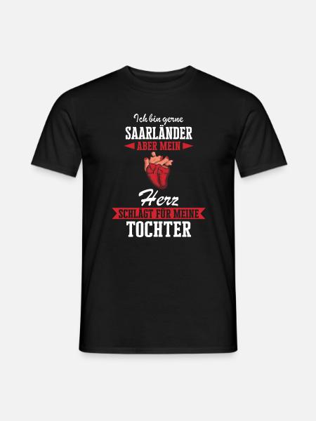 Saarland Saarländerin Saarländer Spruch - Männer T-Shirt - Schwarz