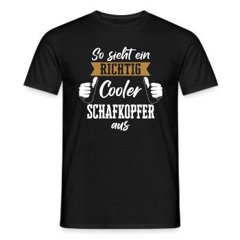 Schafkopfen Schafkopf Kartenspiel Spruch - Männer T-Shirt - Schwarz - Vorne - AI Model Male 178 light (178cm)