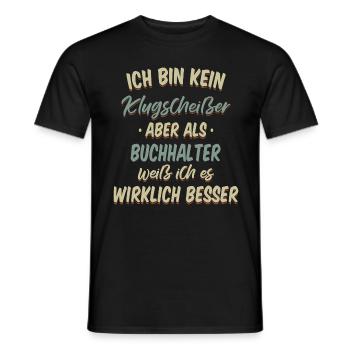 Buchhalter Buchhaltung Finanzbuchhaltung Spruch - Männer T-Shirt - Schwarz - Vorne - AI Model Male 178 light (178cm)