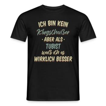 Tuba Tubist Tubaspieler Instrument Spruch - Männer T-Shirt - Schwarz - Vorne - AI Model Male 178 light (178cm)